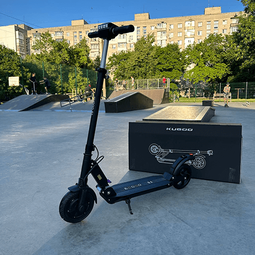 Електросамокат KUGOO S3 Jilong 450W АКБ-36V 8.8Ah Колеса-8”цільнолиті Чорний